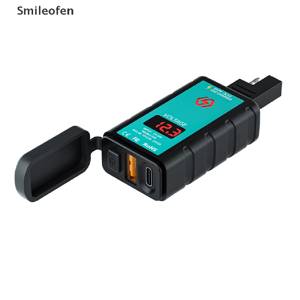 Ổ Cắm Sạc Nhanh USB Type-C 12V Cho Xe Máy