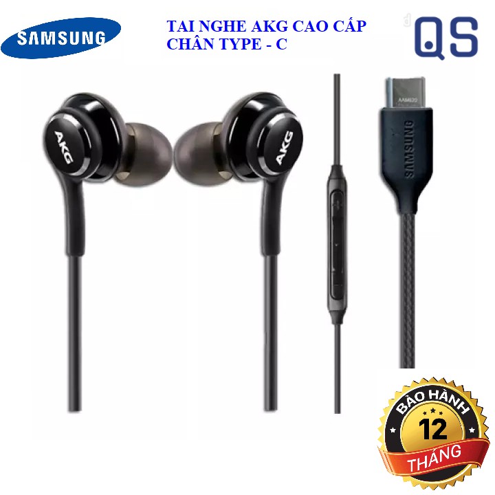 Tai Nghe Samsung cao cấp AKG Chân Type C cho Note 10+/S20/Note 20/S21/Note 21, Mới 100%, Bảo Hành 12 Tháng