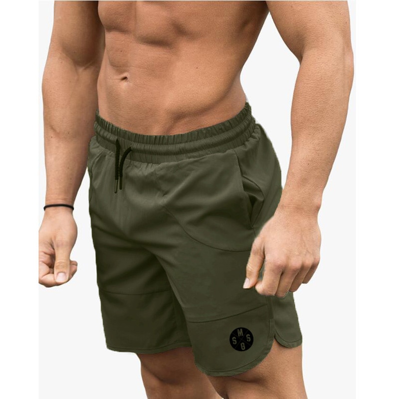 Quần short thoải mái phong cách thể thao kích thước lớn thời trang cho nam dùng khi tập thể hình thể dục chạy bộ