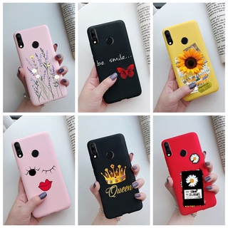 Ốp điện thoại silicone TPU màu xỉn xinh xắn cho Huawei Honor 10 Lite P Smart 2019