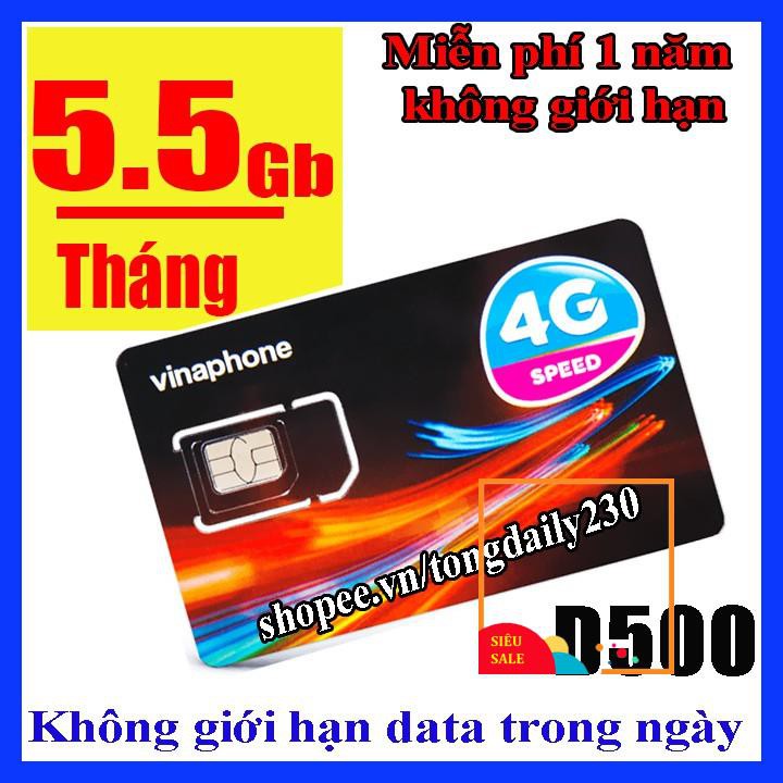 Sim 4G Vianphone trọn gói sử dụng 1 năm gói cước D500,D500t, tặng que chọc sim xin