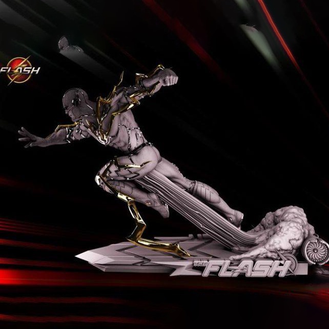 Mô Hình Flash DC Comic Bằng Chất Liệu Nhựa Resin - Cao 16 cm