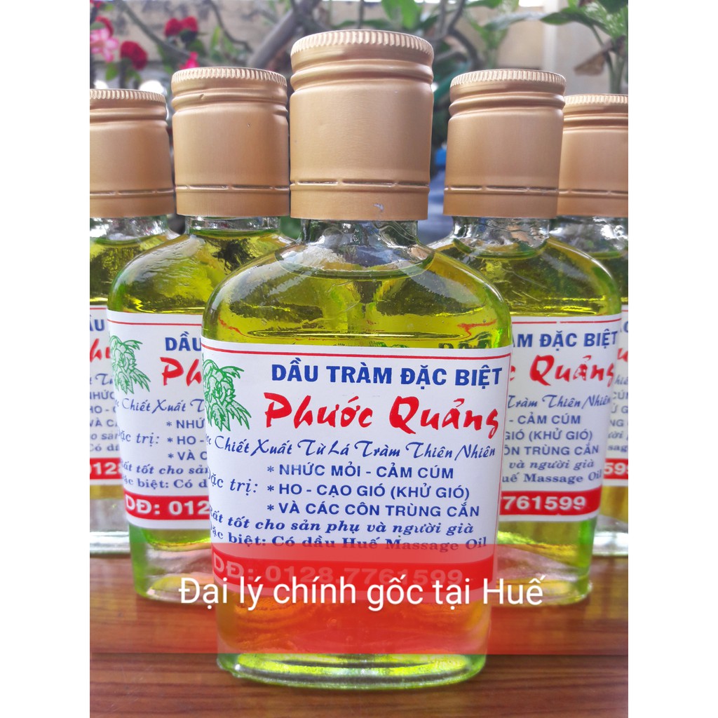 Dầu tràm Huế nguyên chất (dầu vàng) thương hiệu Phước Quảng