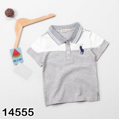 Áo thun có cổ Polo chất mềm mát có cho bé trai 8-37kg - Shop BIgbaby