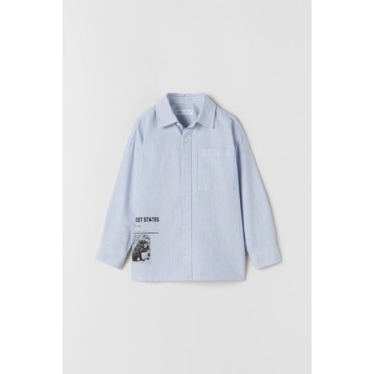 Sơ mi kẻ bé trai 9y Za.ra A.uth