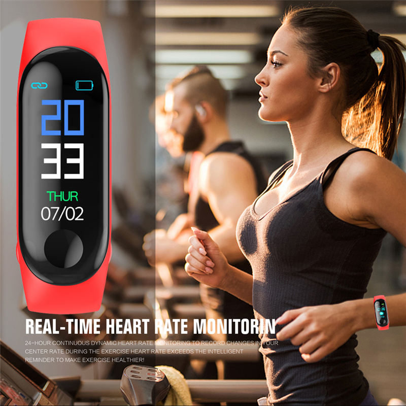 Đồng Hồ Thông Minh Đa Năng Theo Dõi Tình Trạng Sức Khỏe M3 M4 Mi Band 5 Mi Band 3