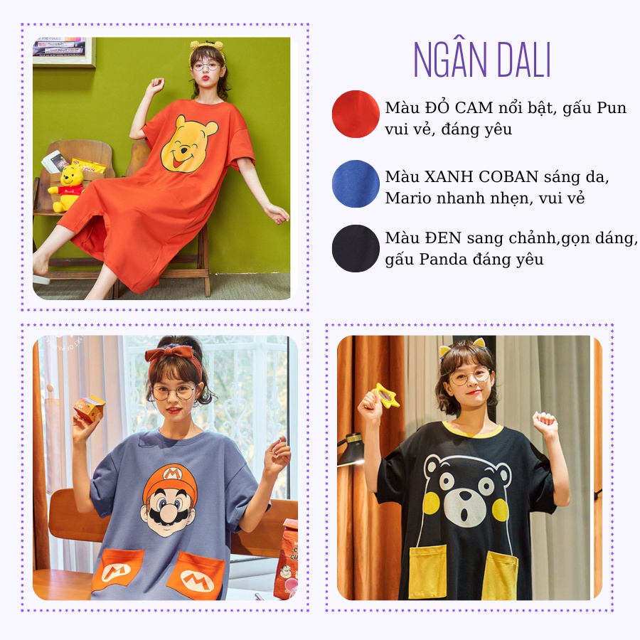 Đồ ngủ nữ đẹp, đồ mặc nhà xinh trẻ trung đáng yêu dễ thương mẫu mới nhất năm 2022- Form có tay cute hoạt hình hot tiktok | BigBuy360 - bigbuy360.vn