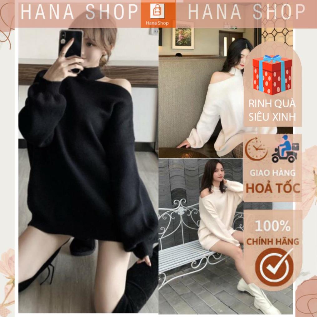 [Hàng Cao Cấp] Áo Nỉ Nữ Khoét Vai Dài Tay 2 Màu dưới 62kg - Dáng Trùm Mông Cá Tính G0114 | BigBuy360 - bigbuy360.vn