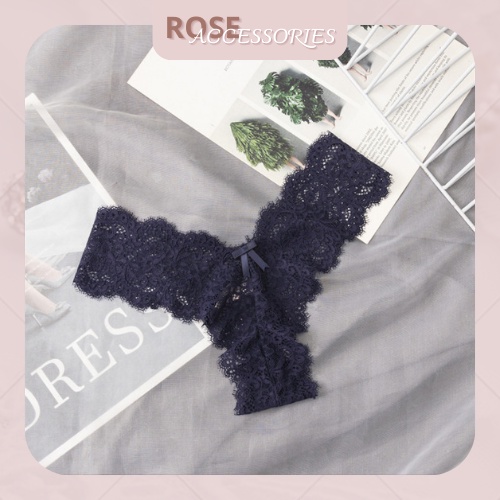 Quần lót lọt khe ren cao cấp gợi cảm sexy chất liệu mềm mại Rose Accessories QL09