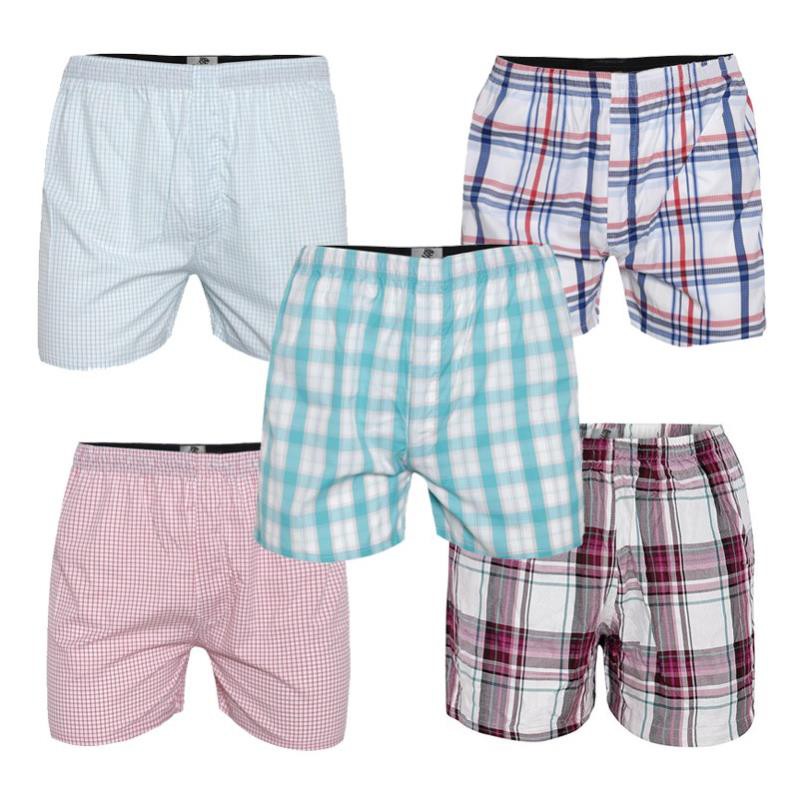 Bộ 5 quần đùi nam mặc nhà màu ngẫu nhiên cara CB05 hàng vnxk