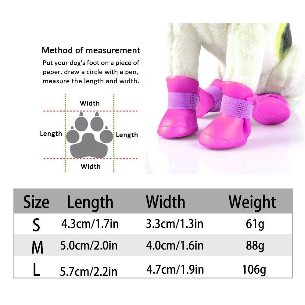 Giày Đi Mưa Chống Trượt Chống Thấm Nước Cho Thú Cưng Size S / M / L