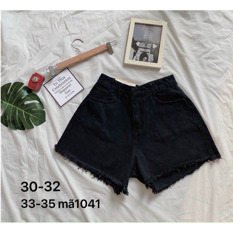 Quần Sort Jean Bigsize Lưng Cao Lai Tua Siu Cưng