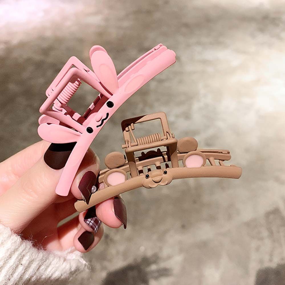 Kẹp tóc hình động vật bằng kim loại dễ thương nhiều màu phong cách Hàn Quốc cho nữ