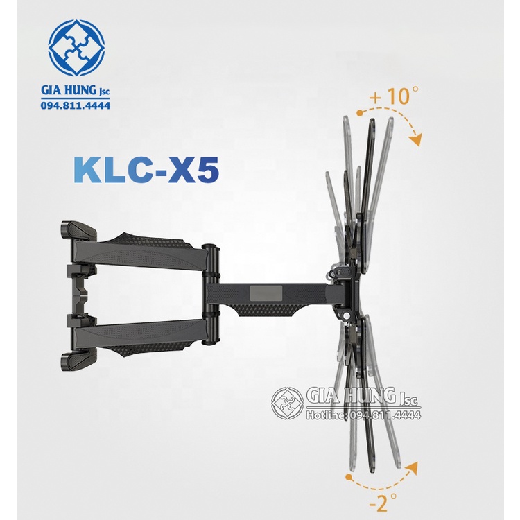 Chính hãng Giá Treo Ti vi góc Xoay 2 thanh NBP6
