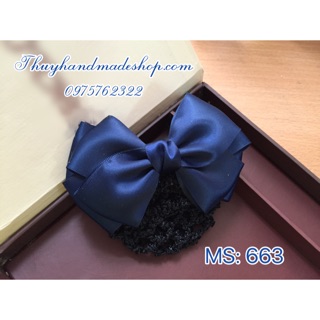 Kẹp búi tóc màu xanh navy