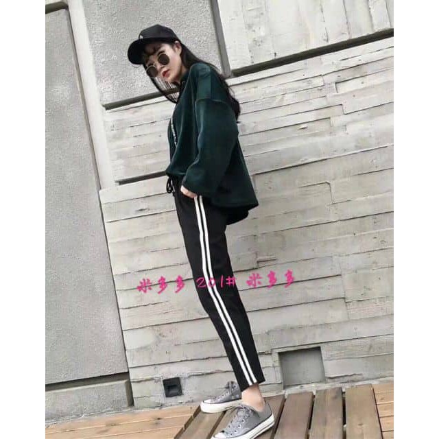 Quần thể thao 2 sọc nữ ⚡ RẺ VÔ ĐỊCH ⚡ Quần gym nữ, chất cotton Hàn, co dãn tốt, cam kết hàng loại 1 chất lượng cao | BigBuy360 - bigbuy360.vn