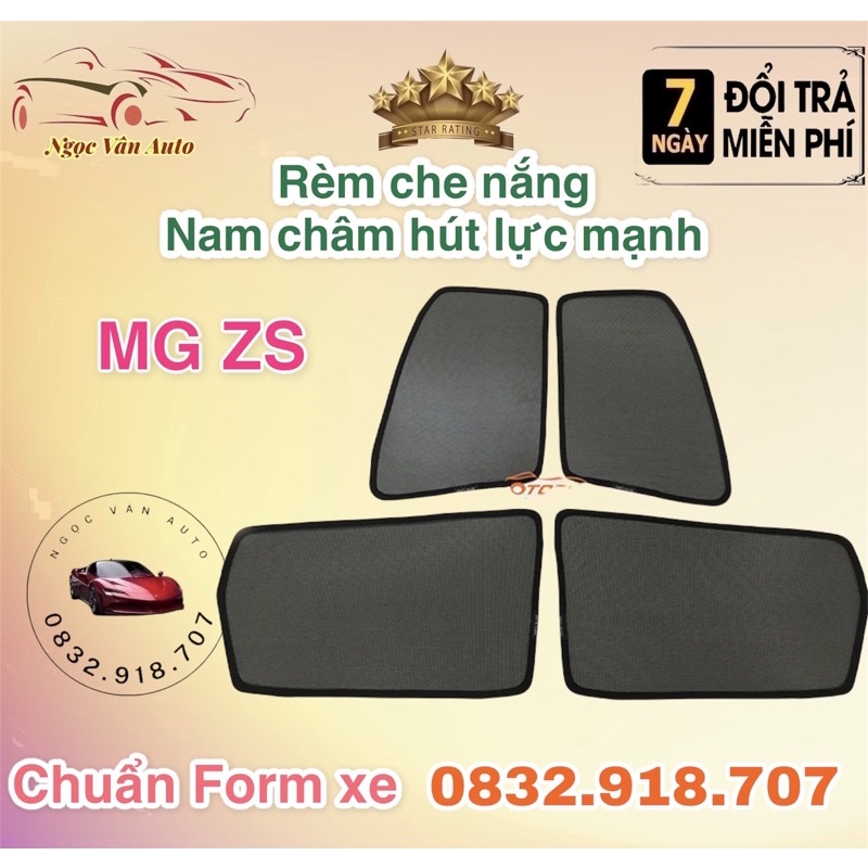 Rèm Che Nắng Nam Châm Xe MG ZS, Rèm loại 1 dày dặn che nắng tốt