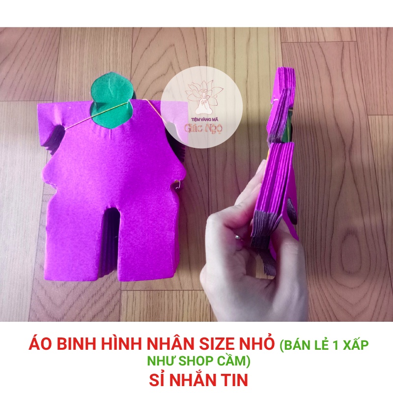 1 Xấp Áo binh hình nhân cúng cô hồn tháng 7 - Vàng Mã Sỉ Lẻ Giá Rẻ