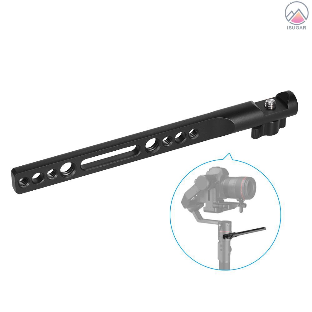 FeiyuTech Aluminium Alloy Back Straight Extension Arm Bracket with 1/4 Inch Screw Mount for FeiyuTec