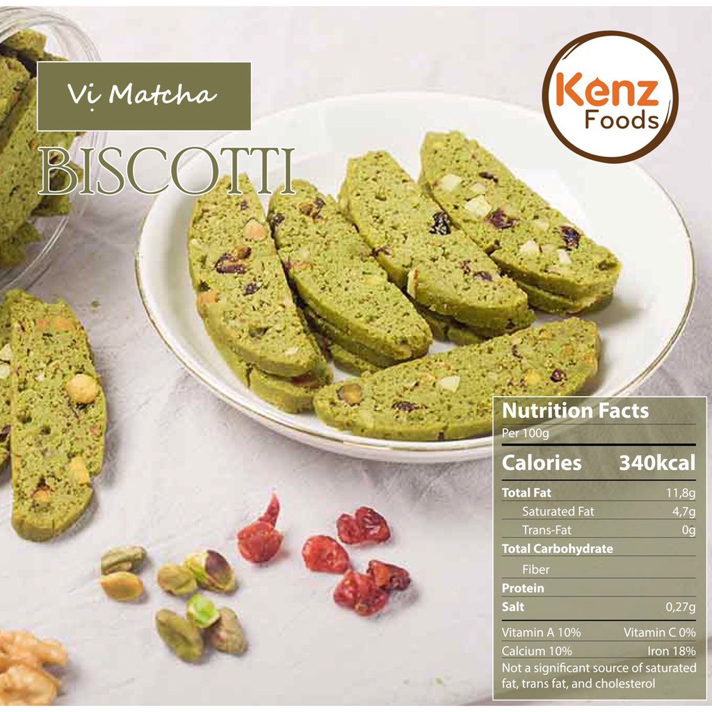 Bánh Ăn Kiêng BISCOTTI Cao Cấp Nguyên Liệu Nhập Khẩu 500g - KenzFoods | BigBuy360 - bigbuy360.vn