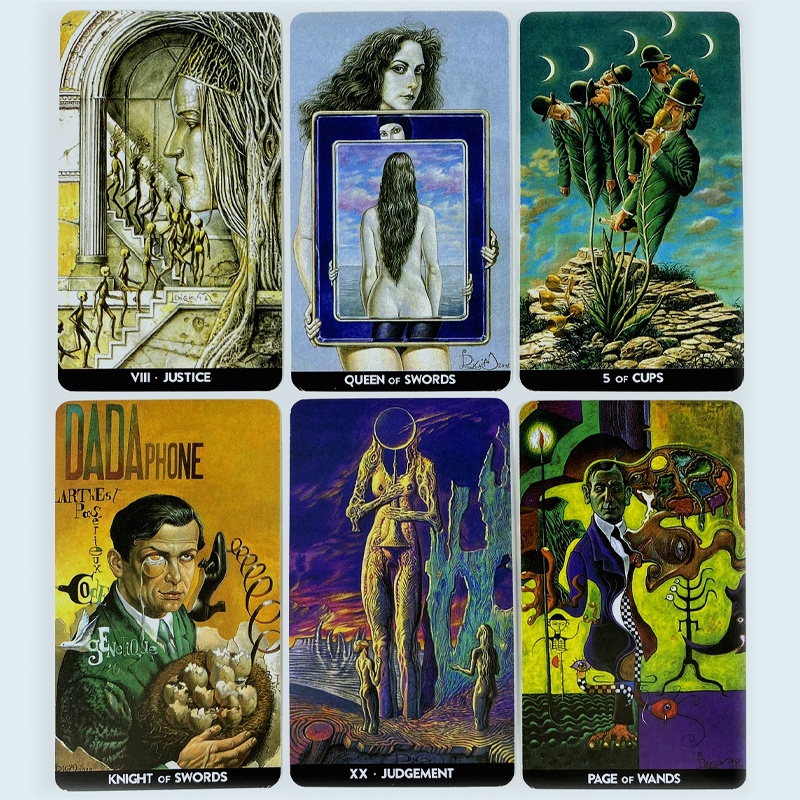 Surrealist Tarot Bộ Thẻ Bài Tarot Tiếng Anh Thiết Kế Dễ Thương