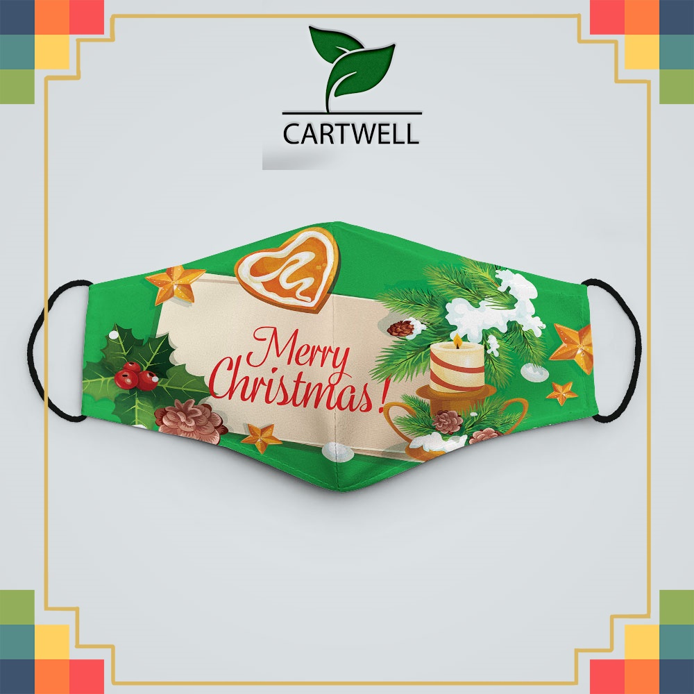 Khẩu trang chống bụi CHRISTMAS_755 CARTWELL dây đeo mềm chuyên dụng đeo thoải mái không đau tai dễ thở