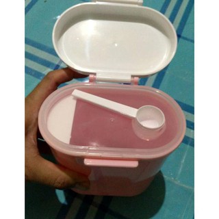 Hộp Đựng Sữa Bột Cho Bé 400g Màu Hồng