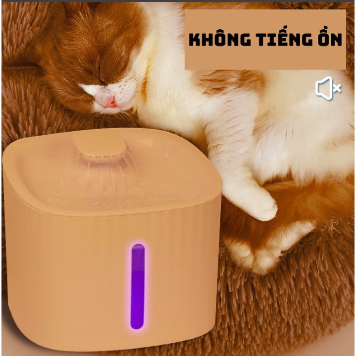 Máy lọc nước cho chó mèo thế hệ mới, vòi nhiều tia, lọc than hoạt tính