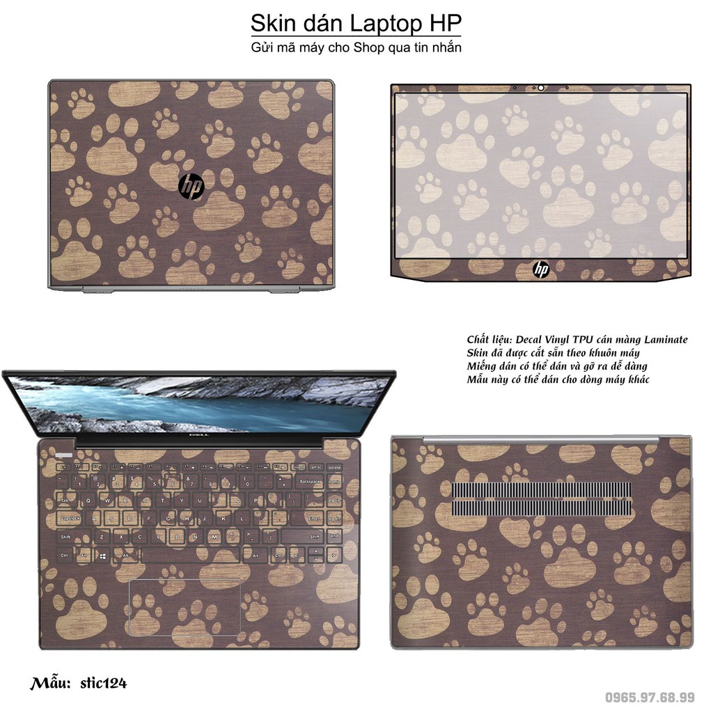 Skin dán Laptop HP in hình Hoa văn sticker nhiều mẫu 20 (inbox mã máy cho Shop)