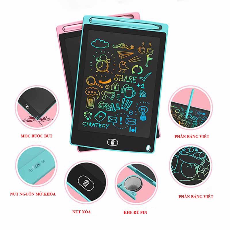 Bảng Vẽ Điện Tử LCD Thông Minh Tự Động Xóa Thúc Đẩy Tư Duy Sáng Tạo Cho Bé 8.5 inch - Loki