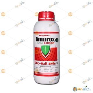 Phân bón lá sinh học amurox chai 1l bổ sung silic và 18 acid amin - b1.1008
