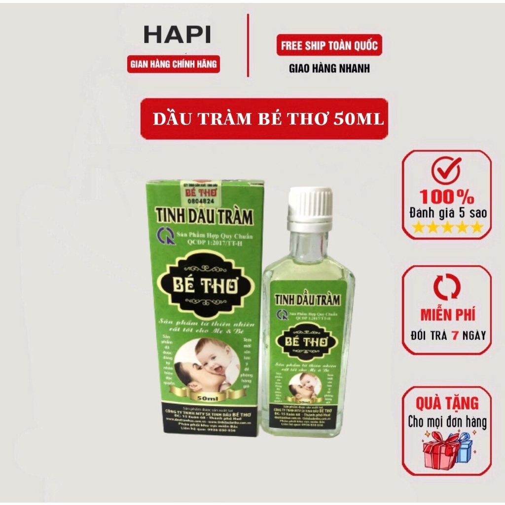 TINH DẦU TRÀM BÉ THƠ 50ML