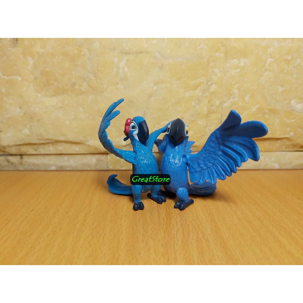 Mô hình Blu và Jewel trong phim Rio