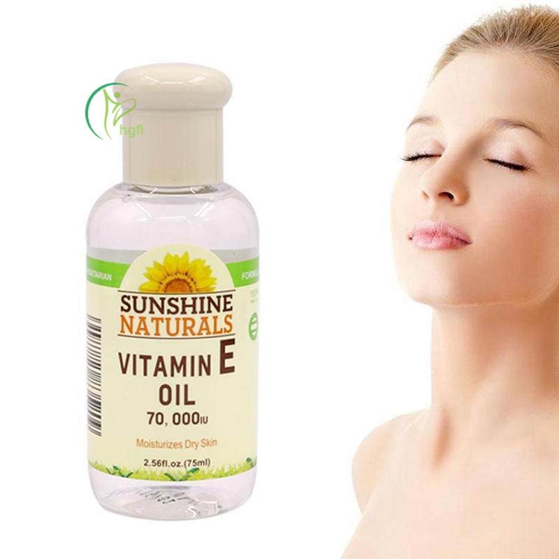 hgFl Natural Vitamin E Morning & Evening Essential Oil 75ML Skin Care Product for Anti Aging Improve Dullness