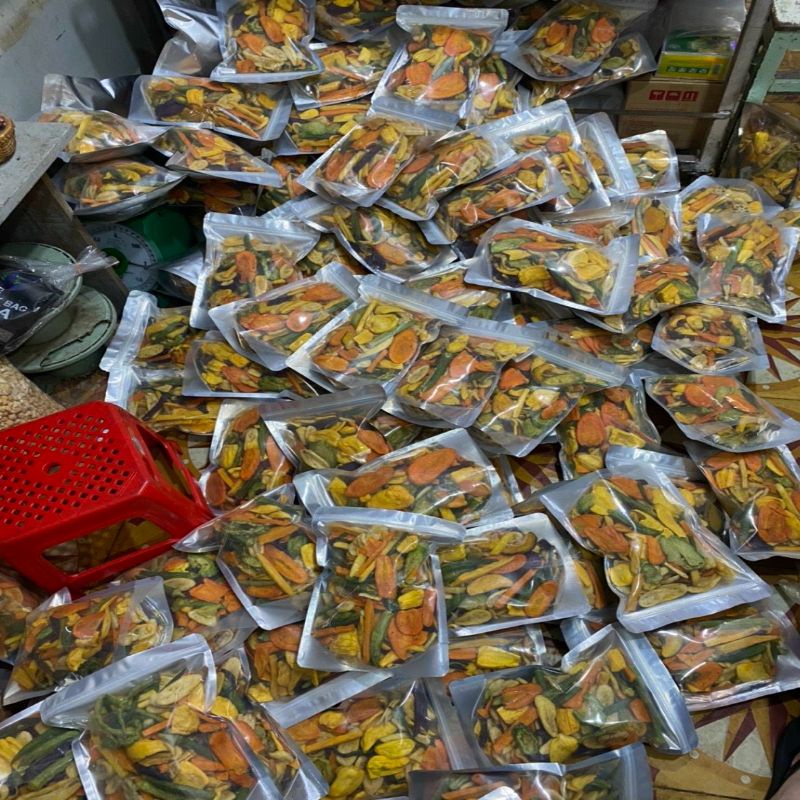 Chuối sấy Đà Lạt Giòn Ngọt không chát 500g Loại 1 Hàng Xuất Khẩu