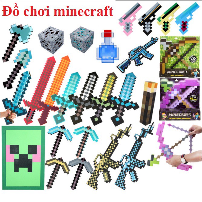 [Hot Sale] Đồ chơi mô hình Minecraft - tặng thẻ bài minecraft hoặc mini figure minecraft
