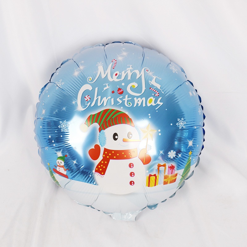 Bong bóng hình người tuyết kích thước 18 inch dùng trang trí tiệc Giáng Sinh