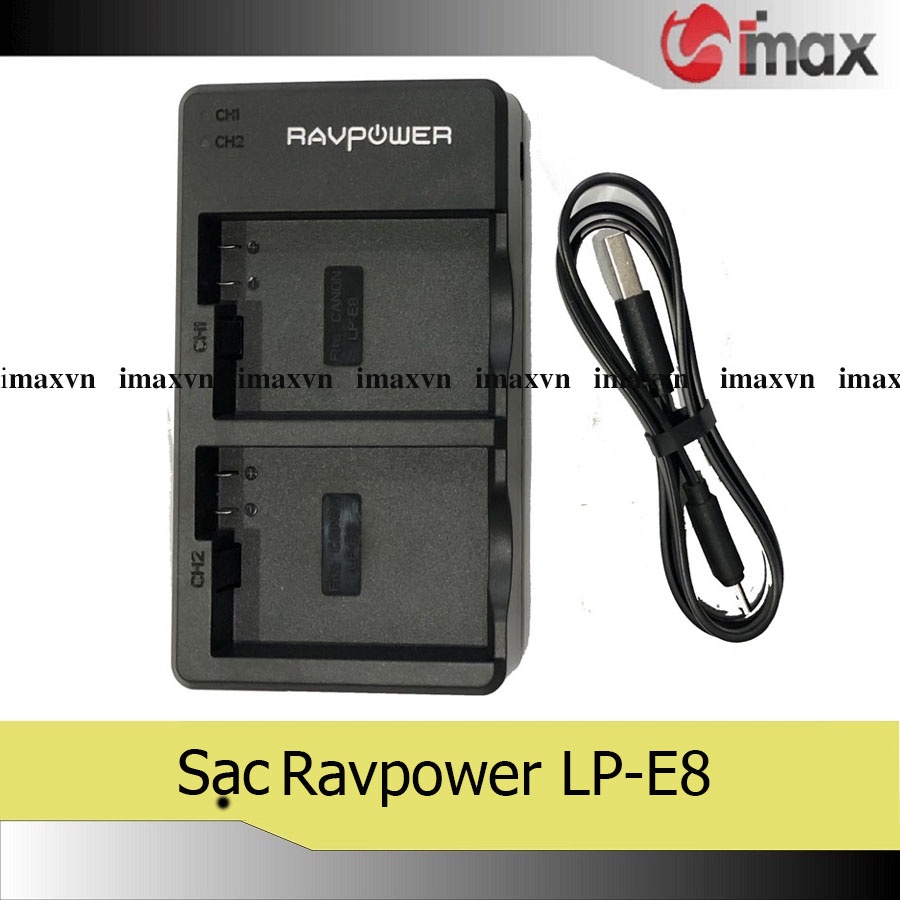 Sạc máy ảnh Ravpower cho Canon LP-E8