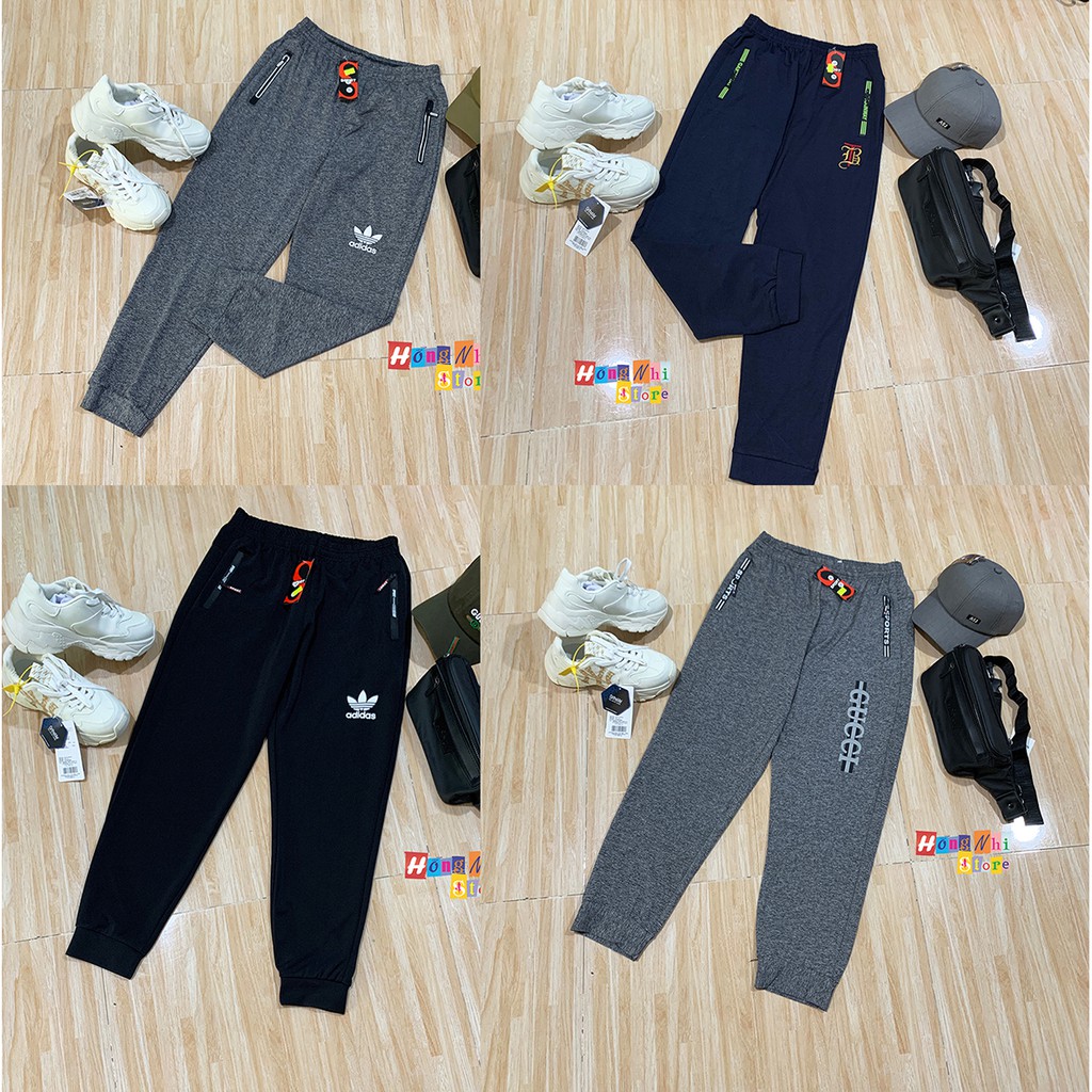 Quần Jogger Thun Thể Thao Nam Form Rộng Co Dãn