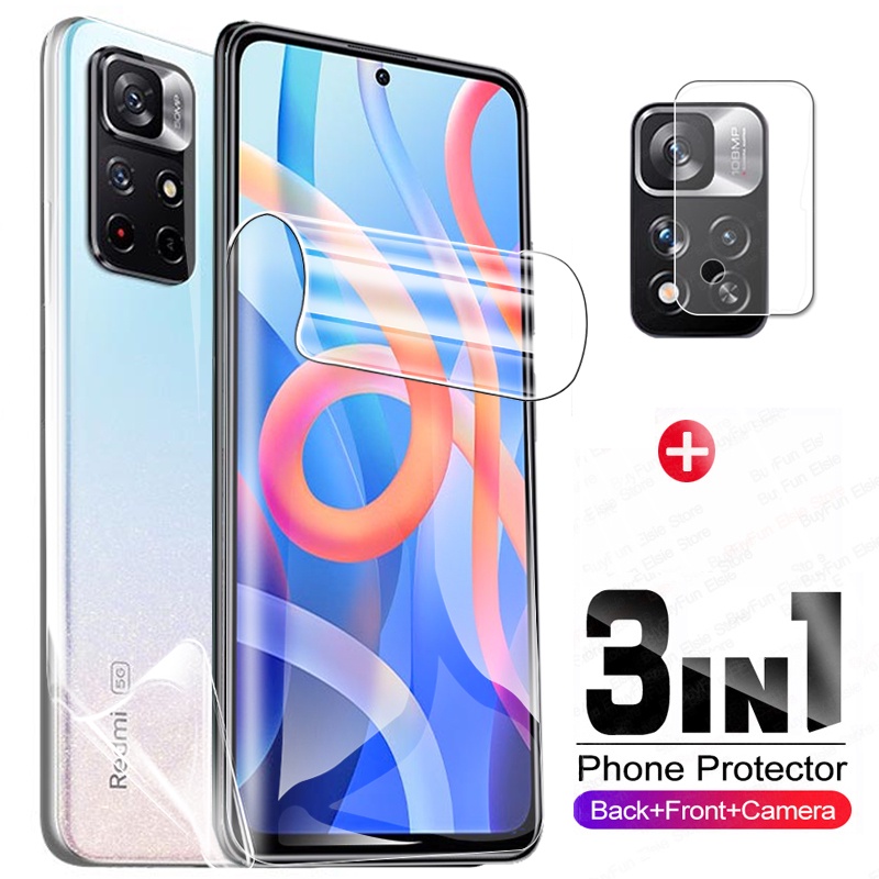 Phim Dán Bảo Vệ Màn Hình 3 Trong 1 Cho Xiaomi Redmi Note 11 5G Note11 Pro Plus