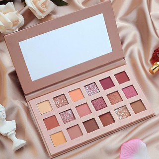 Phấn Mắt 18 Ô Màu Nhũ Lì HudaBeaty NEW NUDE [NỘI ĐỊA] - kÈM ẢNH THẬT