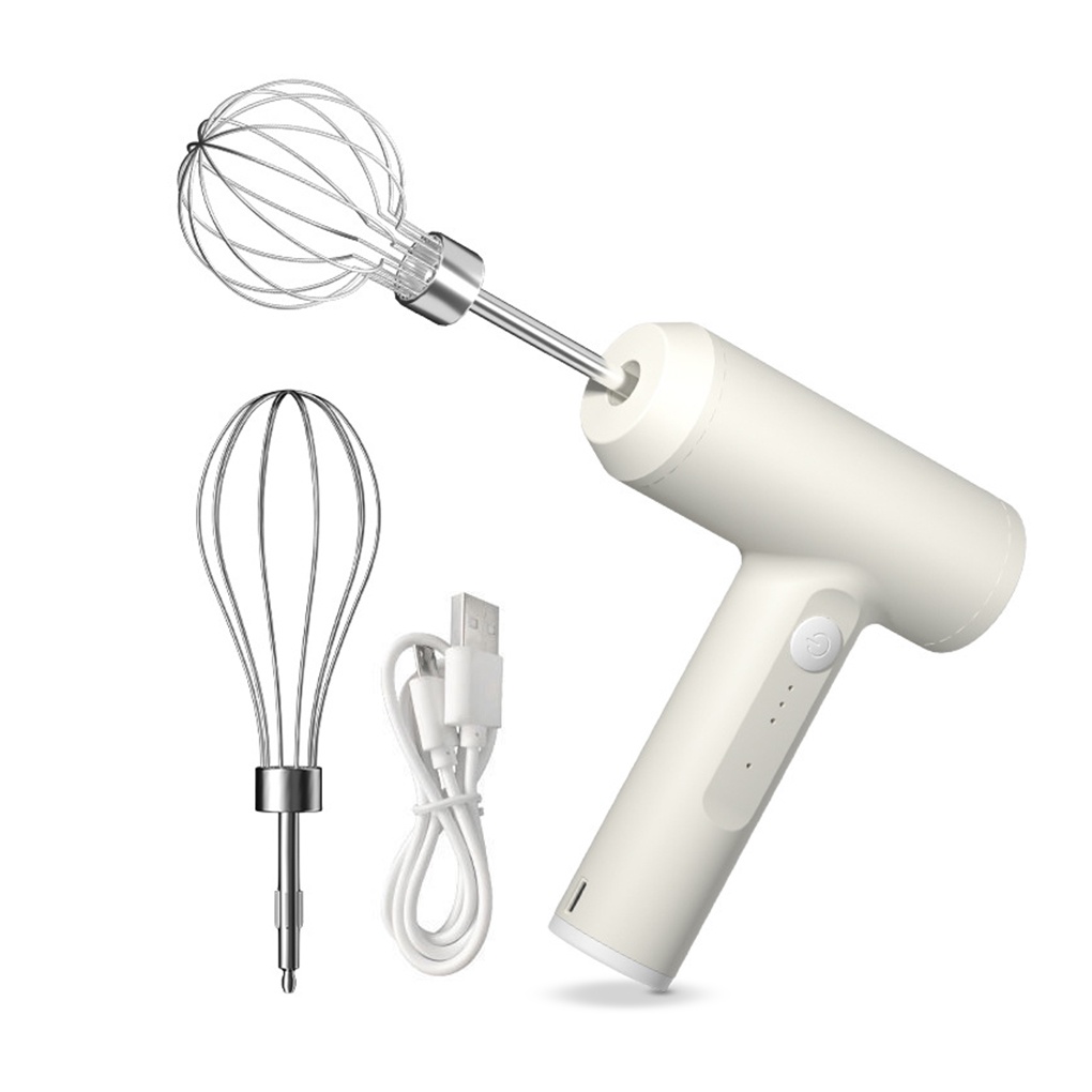 Egg Beater 20W Electric Handheld Egg Whisk Kitchen Rechargeable Cream Blender Mixer