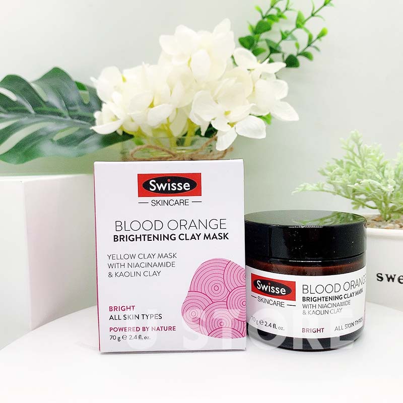 Mặt nạ đất sét  Swisse Clay Mask Manuka Honey/ Matcha / Blood Orange 70g