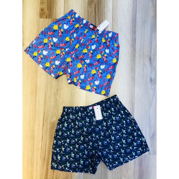 Quần đùi hoạ tiết nam mặc ở nhà đi ngủ  có túi Nô Store