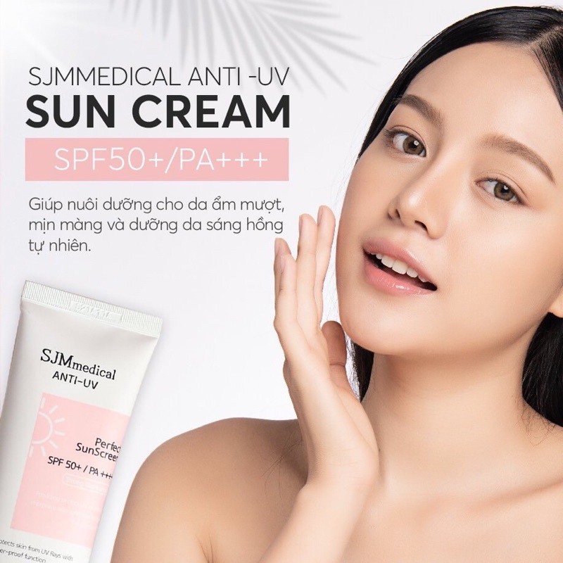 Kem chống nắng hàn quốc kiềm dầu nâng tone SJM Medical Anti UV Perfect Sunscreen SPF 50+/ PA+++ 60ml | BigBuy360 - bigbuy360.vn