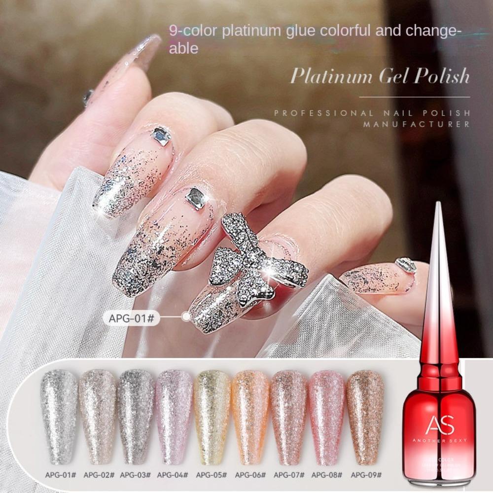 Sơn Móng Tay Gel Bạch Kim Tuyến 15ml