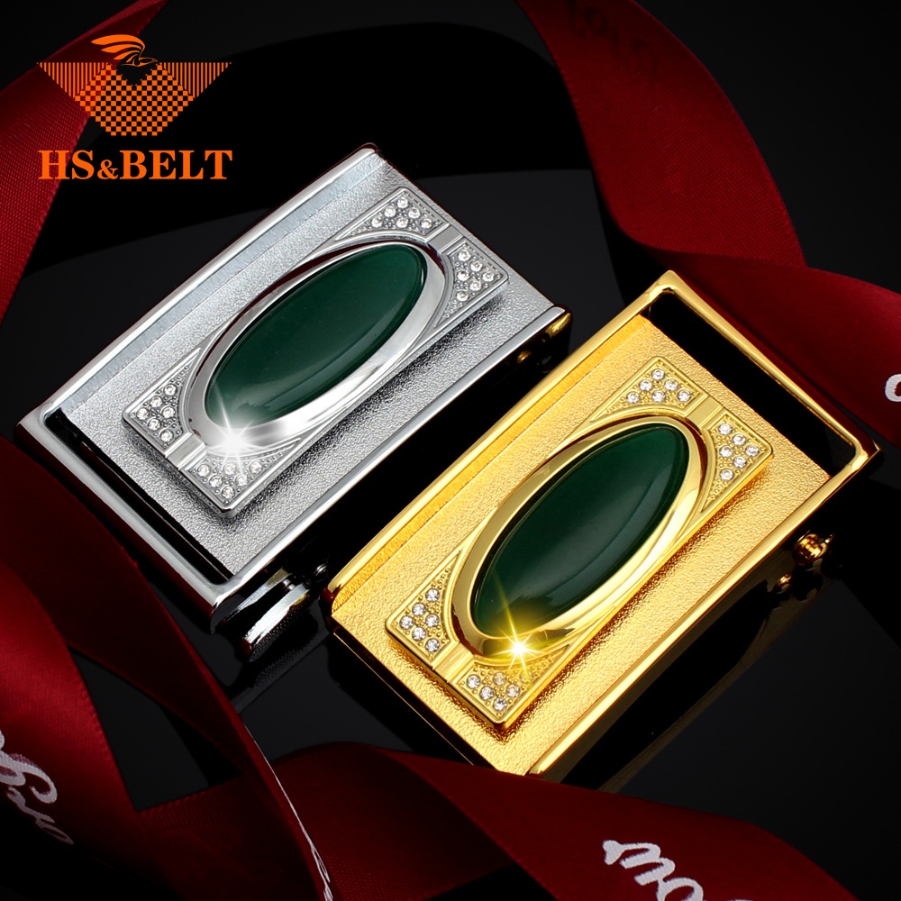 Đầu khóa dây nịt nam mặt thắt lưng da doanh nhân thời trang gắn đá mã não DÙNG DÂY 35MM KHÓA TỰ ĐỘNG