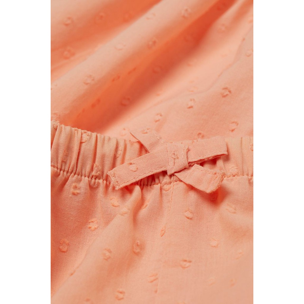 Bộ vải cotton ngắn màu hồng cam, Hờ mờ US săn SALE