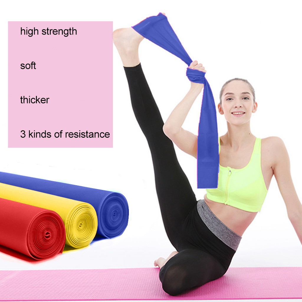 Set 3 Dây Kháng Lực 1.5m Dùng Để Hỗ Trợ Các Bài Tập Thể Dục / Yoga