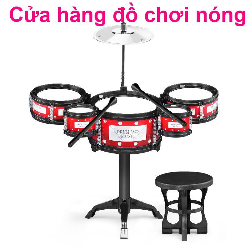 Đồ chơi trẻ em gõ piano 3-6 trống guitar bé trai và gái nhạc cụ jazz